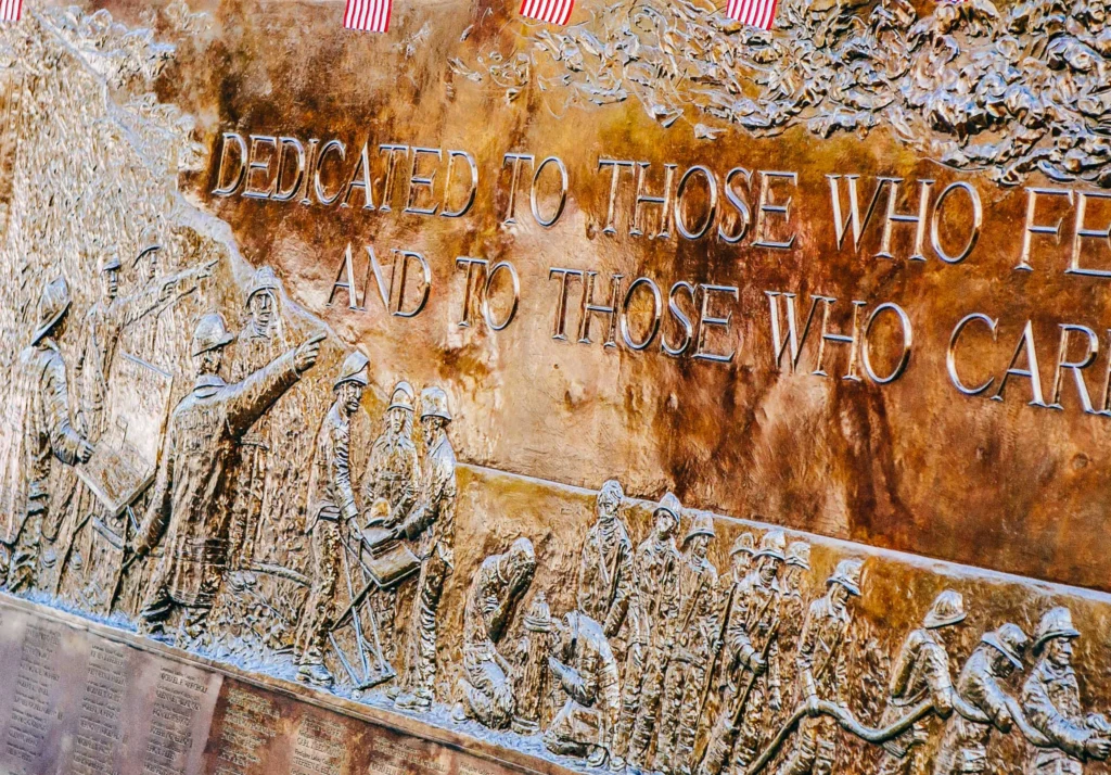 911 Ground Zero firefighter memorial
