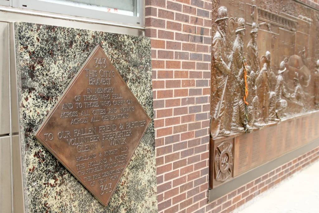 911 Ground Zero memorial plaque