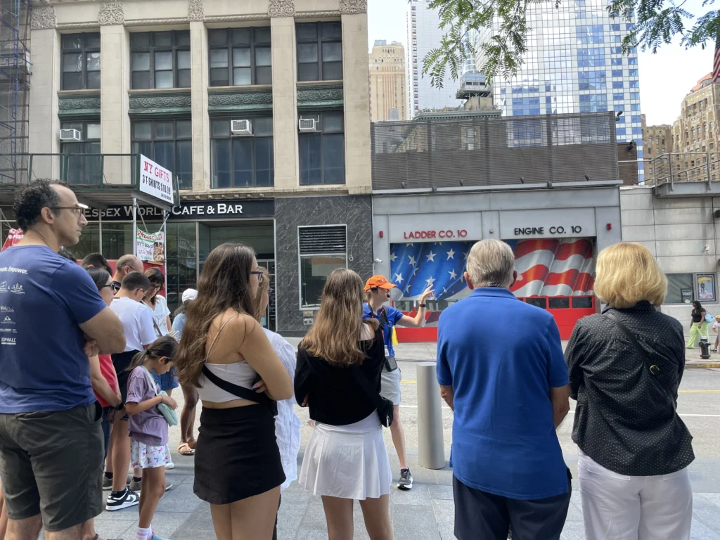 Ground Zero tour in front of Fire Station
