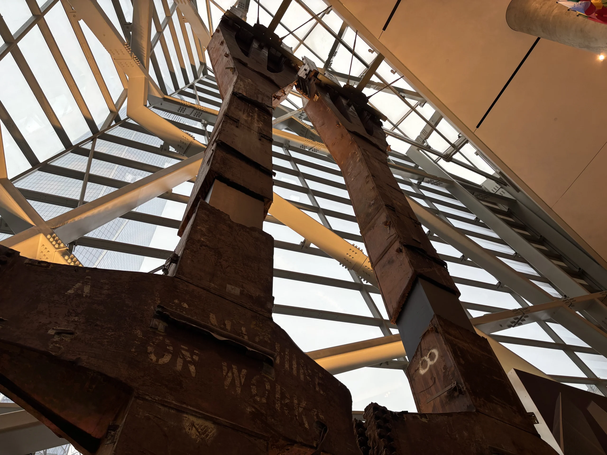 Tridents in 9/11 Museum during guided tour in New York