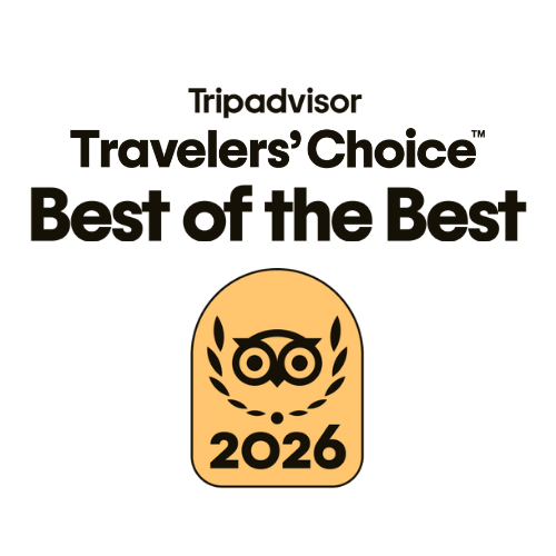 Tripadvisor BOTB Badge + Travelers’ Choice Center Aligned Black - L
